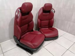 MERCEDES-BENZ AMG MERCEDES SL R231 seat BEGAL RED 3D94 air scarf coat of arms logo — thumbnail 3