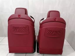 MERCEDES-BENZ AMG MERCEDES SL R231 seat BEGAL RED 3D94 air scarf coat of arms logo — thumbnail 10