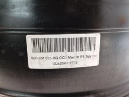 PORSCHE Porsche Macan 95B Alloy Wheel 95B601025BQ Alloy Rim RS-Spyder Design10J 20 ET19 — thumbnail 5