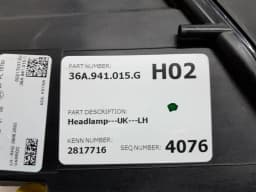 BENTLEY Bentley Bentayga 36A MK2 Left Head Light 36A941015G FAULTY Headlight Left — thumbnail 10