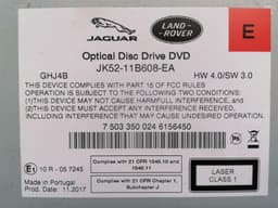 LAND ROVER 2018 FACELIFT RANGE ROVER L405 DVD ROM JK52-11B608-EA SAT NAV COMPUTER — thumbnail 3