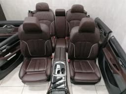 BMW BMW 7 G11 seats interior set seat interior mocha brown leather massage — thumbnail 1