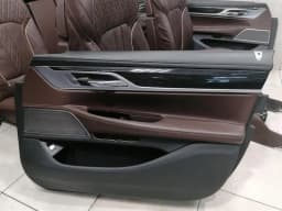 BMW BMW 7 G11 seats interior set seat interior mocha brown leather massage — thumbnail 3
