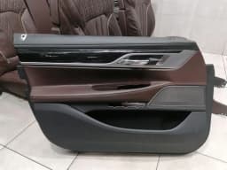 BMW BMW 7 G11 seats interior set seat interior mocha brown leather massage — thumbnail 4