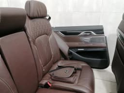 BMW BMW 7 G11 seats interior set seat interior mocha brown leather massage — thumbnail 6