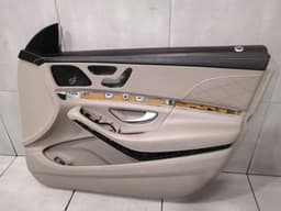 MERCEDES-BENZ MERCEDES S W222 DOOR CARD RIGHT A2227207800 LEATHER RHD 8R01 ESPRESSO BROWN — thumbnail 3