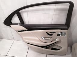 MERCEDES-BENZ Mercedes S W222 door card rear set A2228100120 door panel Designo roller blind 8R23 — thumbnail 3