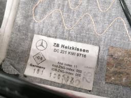 MERCEDES-BENZ Mercedes S-class W221 left seatpad cover A2219105346 left seat leather 9F17 — thumbnail 5