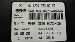 MERCEDES-BENZ Mercedes S-Class W221 control unit climate control unit A2218708787 control unit air conditioning — thumbnail 6