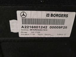 MERCEDES-BENZ Mercedes S-Class W221 Boot Lid Floor A2216801242 Boot Liner — thumbnail 10