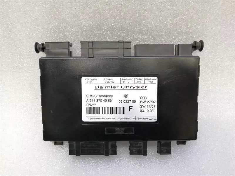 MERCEDES-BENZ Mercedes CLS W219 Right Seat Electronic Module A2118704085 Seat ECU