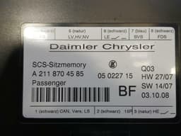 MERCEDES-BENZ Mercedes CLS W219 Passenger Side Seat Module A2118704585 Seat ECU — thumbnail 8