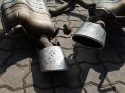 MERCEDES-BENZ Mercedes E350 AMG PACK DIESEL W207 exhaust silencer A2074906121 exhaust OM642 V6 — thumbnail 8