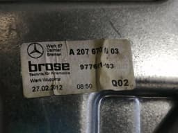 MERCEDES-BENZ Mercedes E Class W207 Left Rear Door Winder A2076701903 Window Regulator Rear Li — thumbnail 10