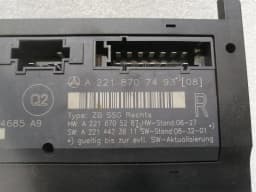 MERCEDES-BENZ Mercedes S-Class W221 Right Seat Electronic Module A2218707493 ECU Re — thumbnail 5