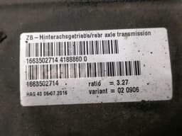 MERCEDES-BENZ Mercedes GLS X166 Rear Diff A1663502714 Differential Rear Ratio 3.27 — thumbnail 6
