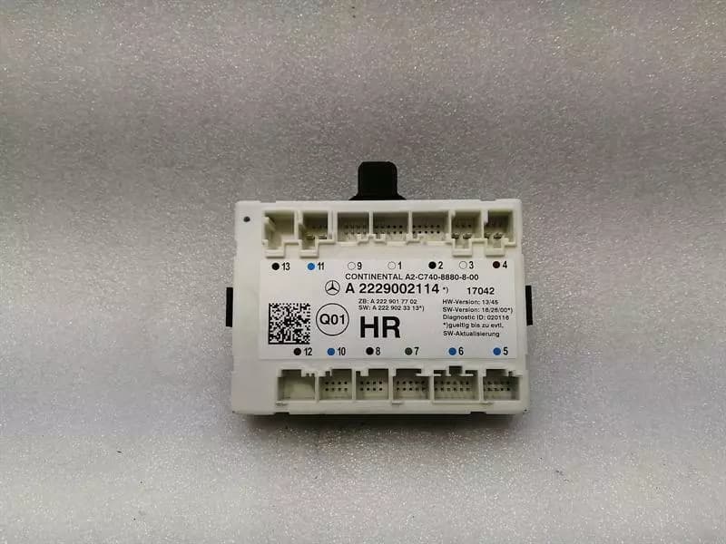 Mercedes S-Class W222 RRH Door Module A2229002114 Door Control Unit Rear Re