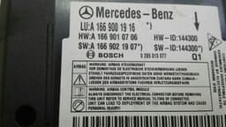 MERCEDES-BENZ Mercedes GLS X166 Safety Module ECU A1669001916 Air Control Unit SRS — thumbnail 5