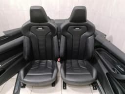 BMW BMW M3 COUPE F82 SPORT SEATS BUCKETS SPORT RHD Seats LEATHER BLACK SET — thumbnail 1
