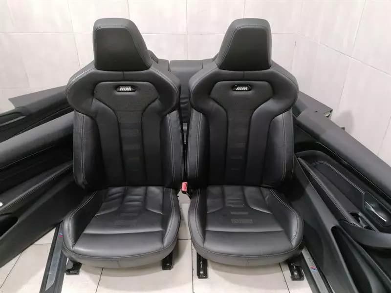 BMW BMW M3 COUPE F82 SPORT SEATS BUCKETS SPORT RHD Seats LEATHER BLACK SET