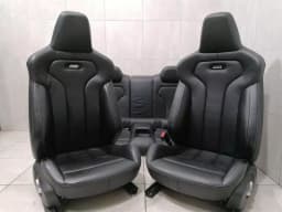BMW BMW M3 COUPE F82 SPORT SEATS BUCKETS SPORT RHD Seats LEATHER BLACK SET — thumbnail 9