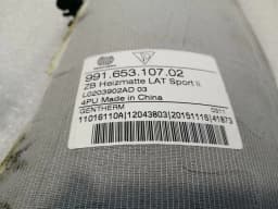 PORSCHE Porsche 911 991 right seat heating pad 99165310702 right seat heater — thumbnail 6