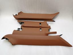 PORSCHE PORSCHE 911 991 99155545601 CINNAMON BROWN LEATHER A-PILLAR SET EXCLUSIVE CONVERTIBLE SET — thumbnail 1