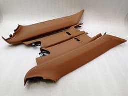 PORSCHE PORSCHE 911 991 99155545601 CINNAMON BROWN LEATHER A-PILLAR SET EXCLUSIVE CONVERTIBLE SET — thumbnail 2