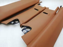 PORSCHE PORSCHE 911 991 99155545601 CINNAMON BROWN LEATHER A-PILLAR SET EXCLUSIVE CONVERTIBLE SET — thumbnail 3