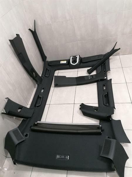 PORSCHE PORSCHE CAYENNE 958 92A PANORAMIC ROOF LINING CAYENNE HEADLINER SET BLACK BLACK
