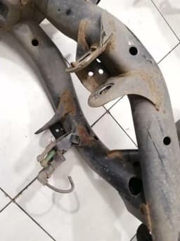 PORSCHE Porsche Cayenne 958 92A rear subframe 7P5599030L axle frame rear axle — thumbnail 6