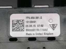 PORSCHE Porsche Cayenne 958 92a Seat Memory Switch 7P5959561G Switch Seat — thumbnail 6