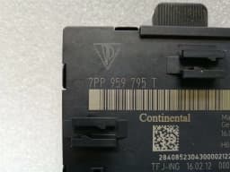 PORSCHE Porsche Cayenne 958 92A rear door module 7pp959795T door control unit rear set — thumbnail 3