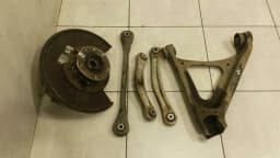 PORSCHE Porsche Cayenne 958 right rear hub 95833161201 wheel bearing housing rear right — thumbnail 8