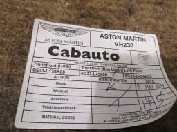 ASTON MARTIN Aston Martin Vantage Boat Compartment Cover 6G33-L45422 Boot Liner — thumbnail 9