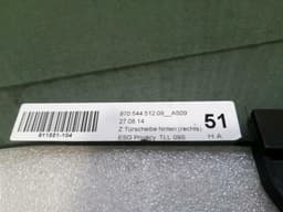 PORSCHE Porsche Panamera 970 Right Rear Door Glass 97054451209 Door Window Rear Right — thumbnail 6
