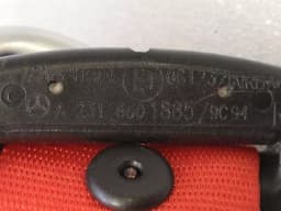 MERCEDES-BENZ Mercedes SL R231 seatbelt set A2318601785 seat belt set red designo — thumbnail 10