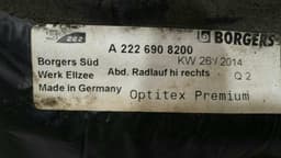 MERCEDES-BENZ MERCEDES S-CLASS W222 RRH WHEEL ARCH LINER A2226908200 WHEEL ARCH COVER HR — thumbnail 6