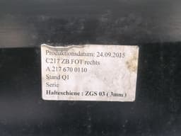 MERCEDES-BENZ Mercedes CL W217 right rear quarter glass A2176700110 door window rear right — thumbnail 3