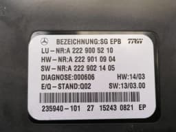 MERCEDES-BENZ Mercedes CL W217 electronic module A0009002209 park brake control unit — thumbnail 8