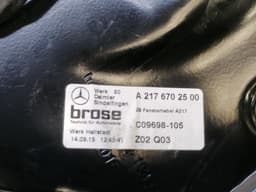 MERCEDES-BENZ Mercedes CL W217 Left Rear Winder A2176703300 Window Regulator Rear Left — thumbnail 8