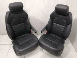 LAND ROVER RANGE ROVER L494 SPORT COOLED DYNAMIC SEATS SPORT SEATS BLACK LEATHER BLACK — thumbnail 1