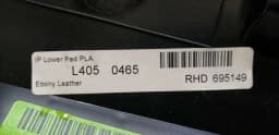 LAND ROVER LAND ROVER RANGE ROVER L405 Knee Cover Leather RHD RIGHT HANDLE — thumbnail 7