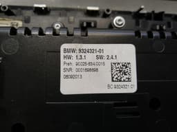 BMW BMW 5 Series F10 Car Climate Control 9324321 Climate Control Panel A/C — thumbnail 7