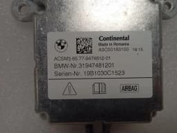 BMW BMW 5 Series F90 G30 M5 Safety Module ECU 31947481201 Air Control Unit SRS — thumbnail 2