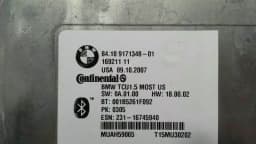 BMW BMW 7 Series E65 Bluetooth Module 9171348 Telematic Control Unit — thumbnail 3