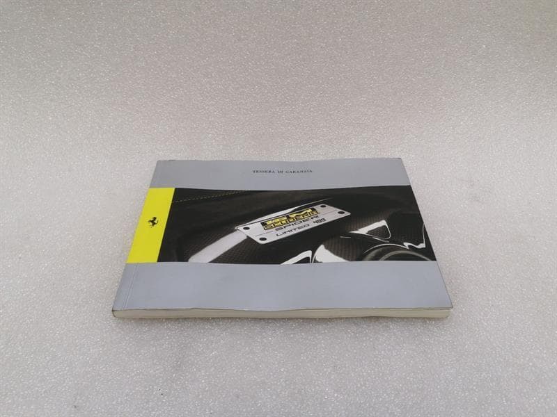 FERRARI F430 430 F131 SCUDERIA SPIDER 16M OWNERS MANUAL