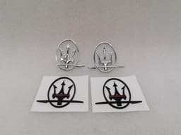 MASERATI Maserati Granturismo M145 Emblem Logo Badge 89095600 Black — thumbnail 1