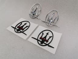 MASERATI Maserati Granturismo M145 Emblem Logo Badge 89095600 Black — thumbnail 7