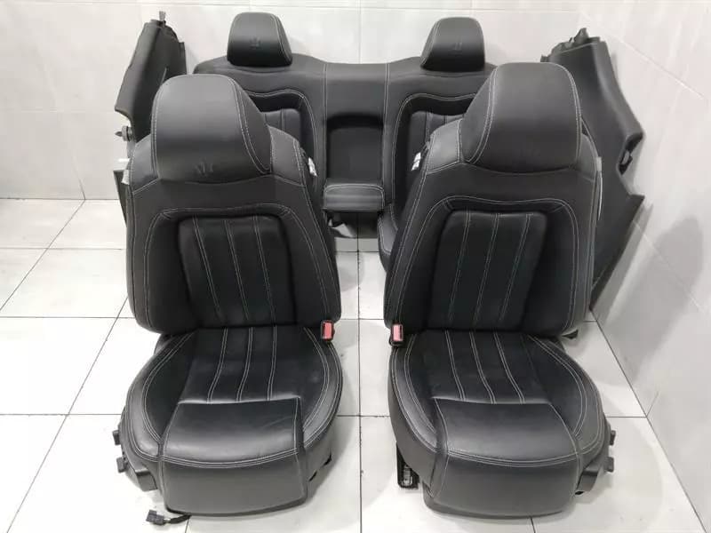 MASERATI Maserati Granturismo M145 Black Leather Seat Set Seats Black Leather